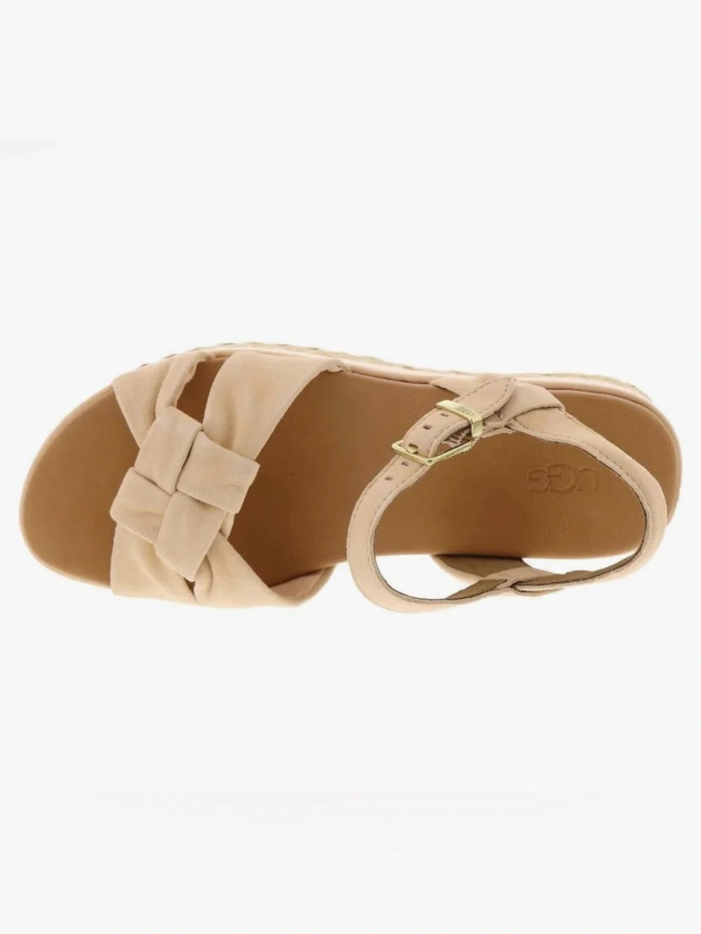 UGG Women's Neusch Sandals Peach Fuzz Suede Size 8.5